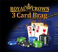Royal Crown 3 Card Brag von Novoline